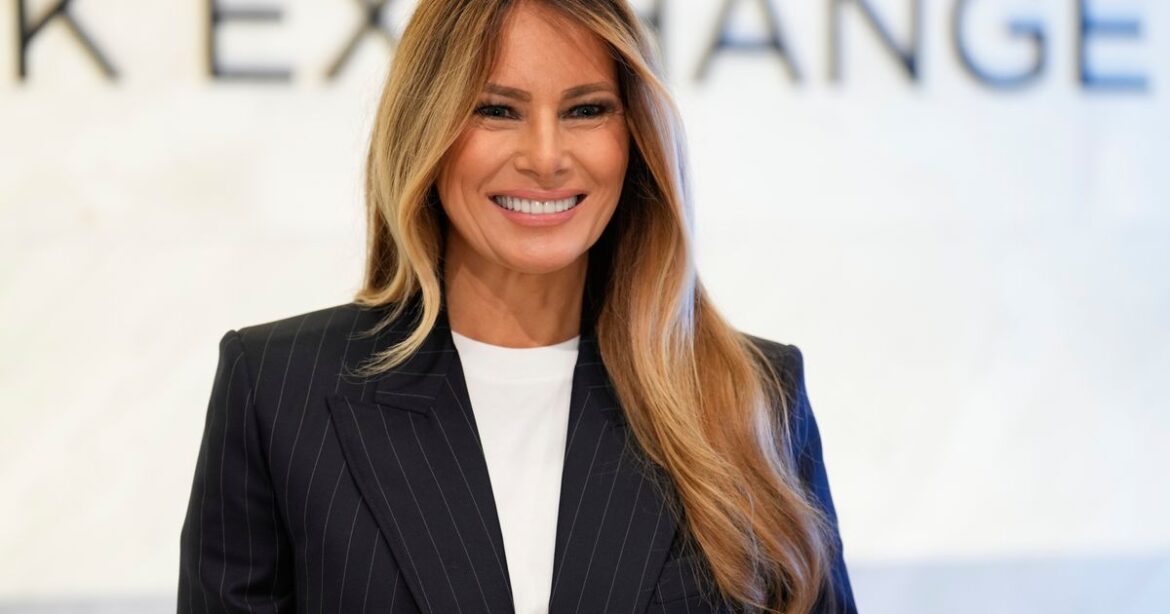 Melania Trump rings New York Stock Exchange opening bell to launch new women’s initiative Imperia