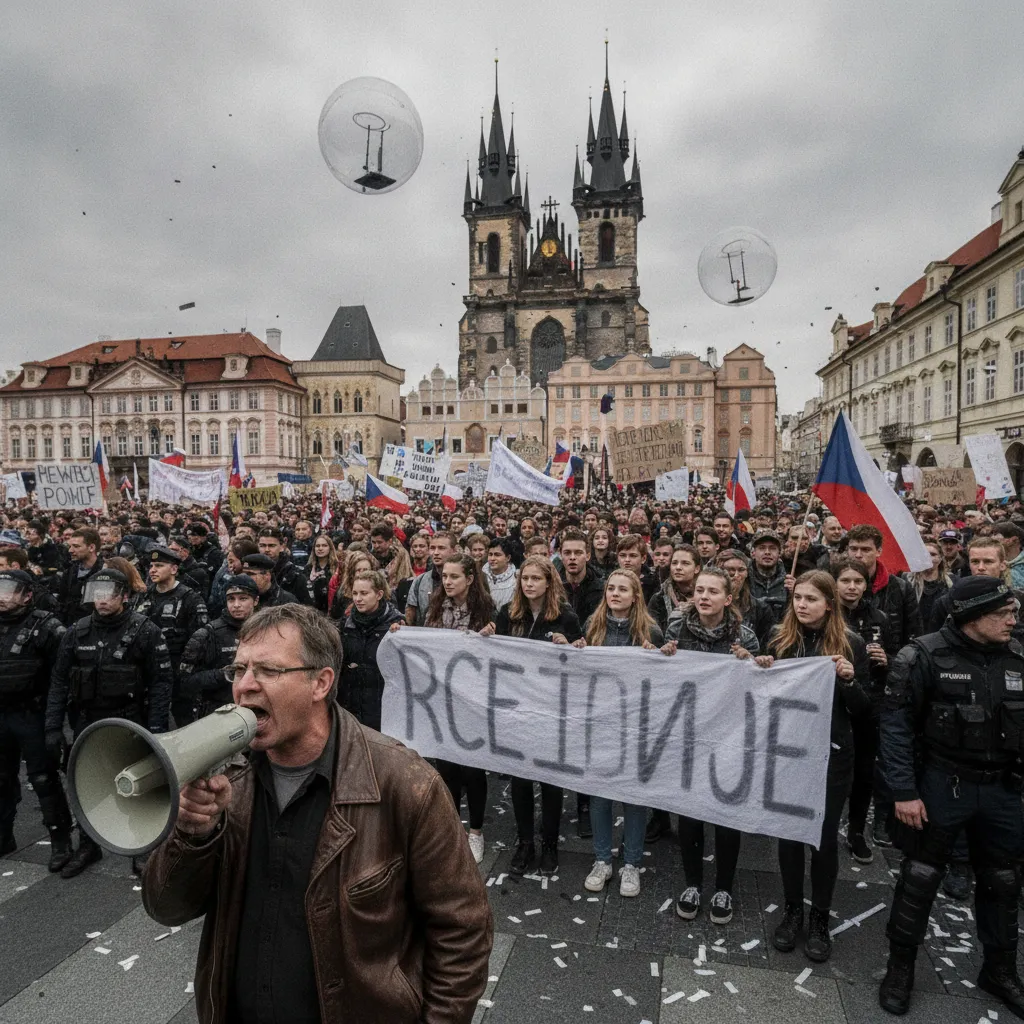 Battle for the Airwaves Erupts as Prague Residents Fight State Media Control